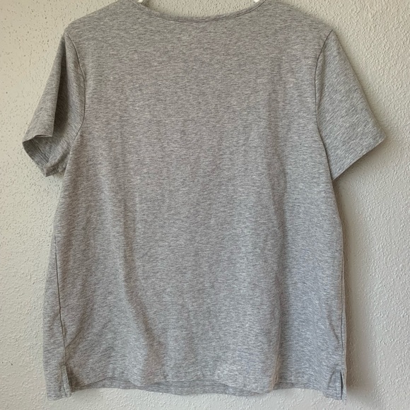 Ava & Viv Gray Blouse with Stone Detail Size L - Picture 4 of 4